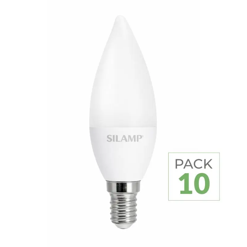 Pack de 10 - Ampoule E14 LED 8W 220V C37 180°
