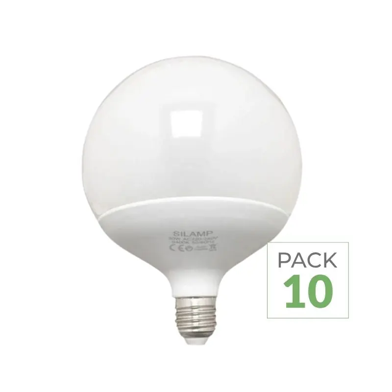 Pack de 10 - Ampoule E27 LED 18W 220V G95 300°