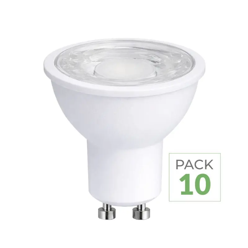 Pack de 10 - Ampoule LED GU10 4.5W 110°