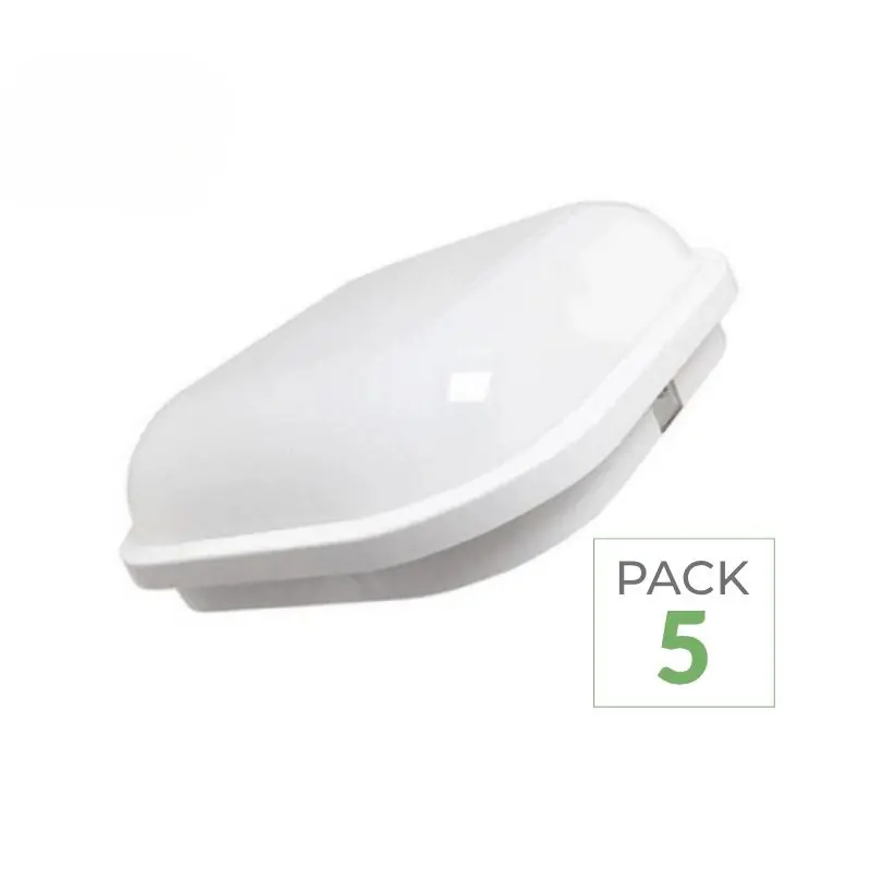 Pack de  5 - Applique LED Murale 20W BLANC Carré IP65