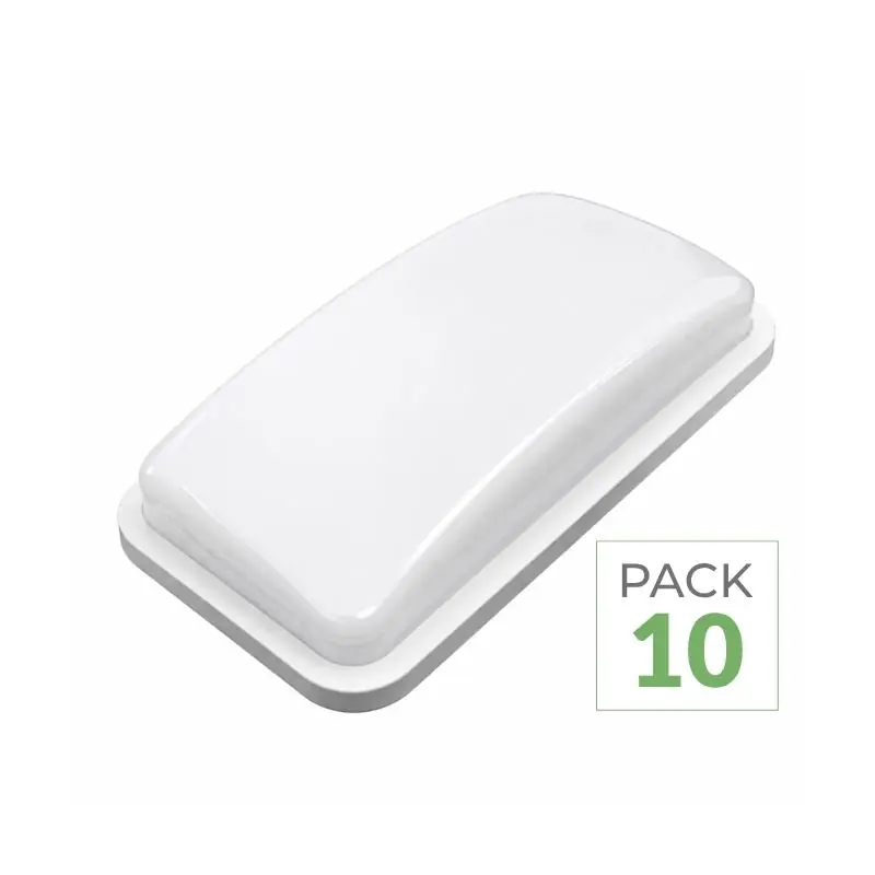 Pack de  10 - Applique LED Murale 20W Rectangulaire IP65