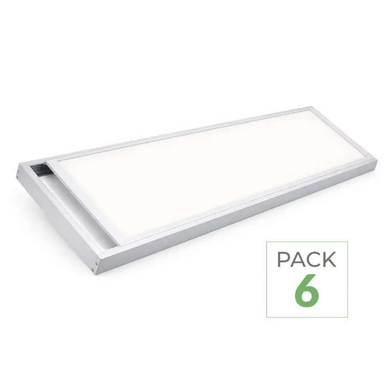 Pack de 6 - Kit en Saillie pour Dalle LED Slim 120x30