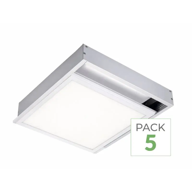 Pack de 5 - Kit en Saillie pour Dalle LED Slim 30x30