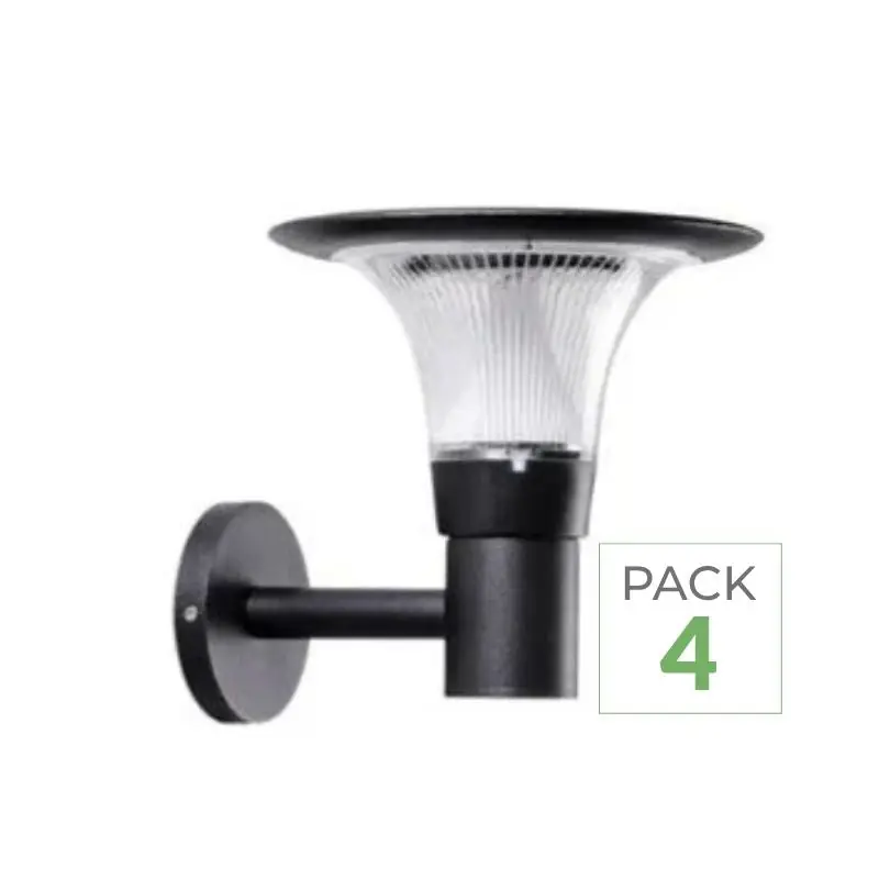Pack de 4 - Lanterne Solaire Connectée Murale UFO RGBW IP65