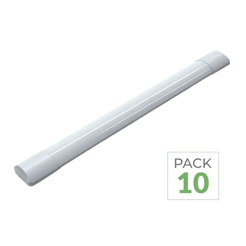 Pack de 10 - Réglette LED 120cm 30W IP40