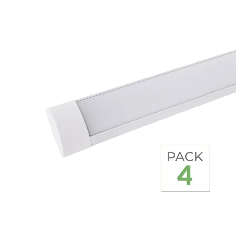 Pack de 4 - Réglette LED 90cm 24W