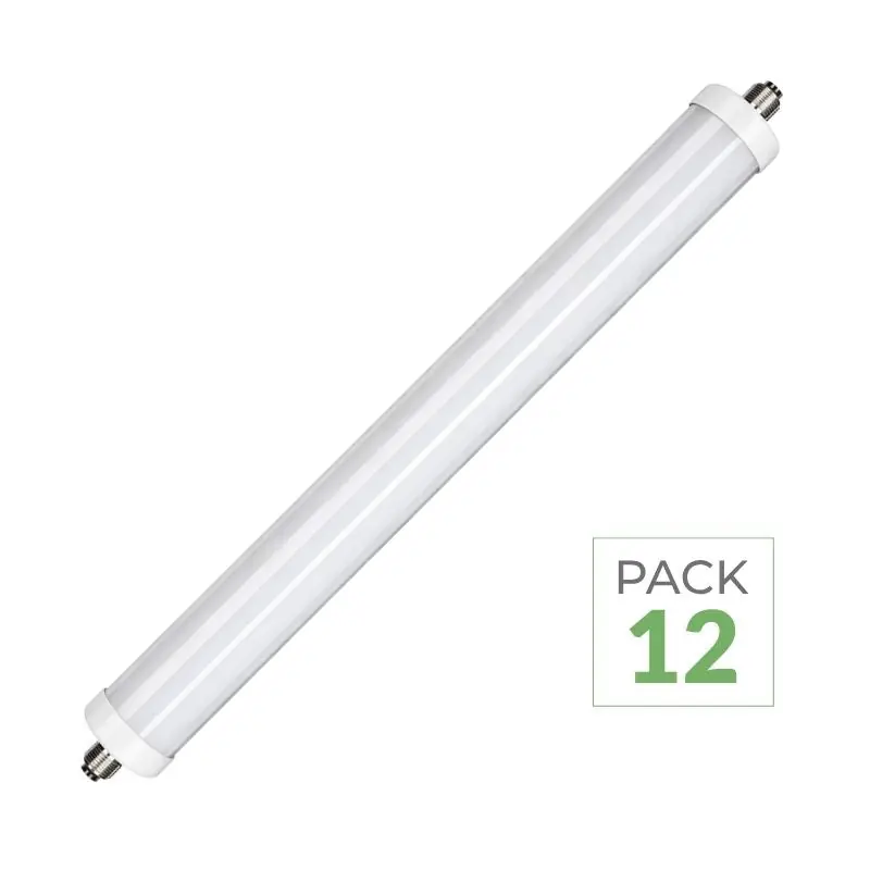 Pack de 12 - Réglette LED étanche 150cm 48W IP65 120lm\\/W Interconnectable