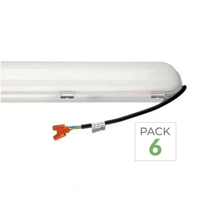 Pack de 6 - Réglette LED Étanche 150cm 70W Haut rendement 120lm\\/W LED Samsung