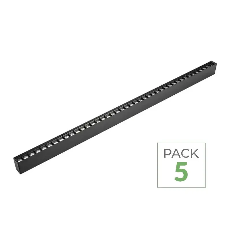 Pack de 5 - Réglette suspendue 35W 3.3 x 7 x 120 cm