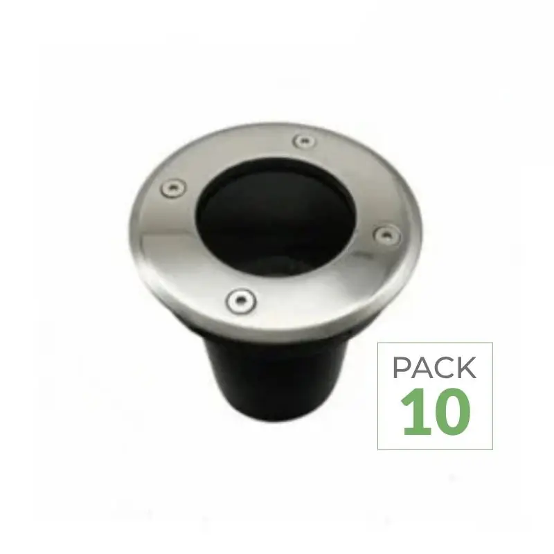Pack de 10 - Spot LED Extérieur Encastrable pour Ampoule GU10