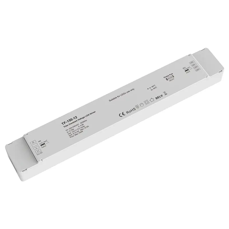 Transformateur LED 220V 12V 150W 12,5A TRIAC Dimmable \\/ Push Dim