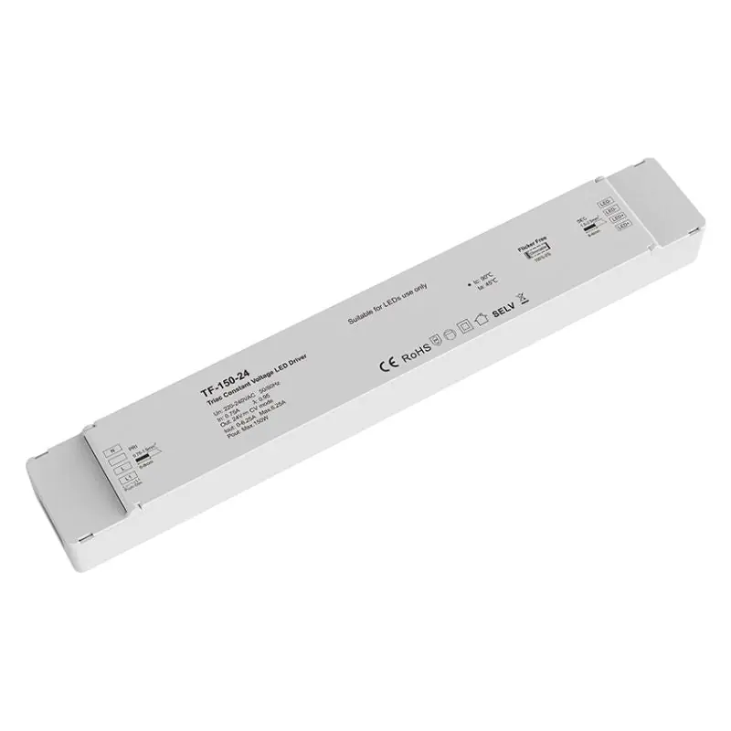 Transformateur LED 220V 24V 150W 6,25A TRIAC Dimmable \\/ Push Dim