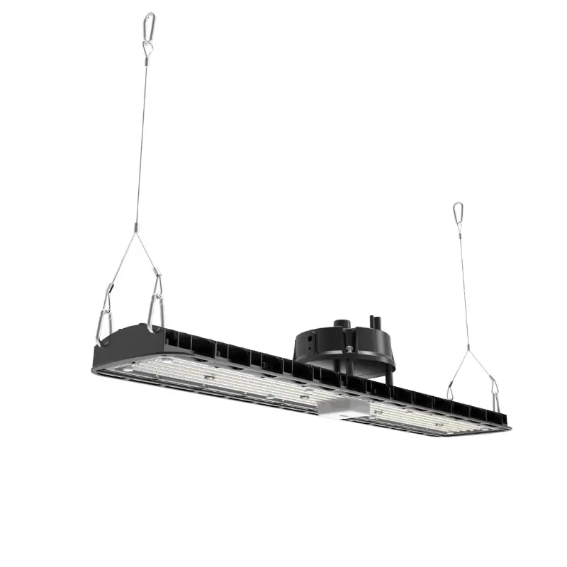 Suspension LED industrielle linéaire 150W\\/200W\\/250W 185lm\\/w avec Détecteur de Mouvement - Garantie 5 ans