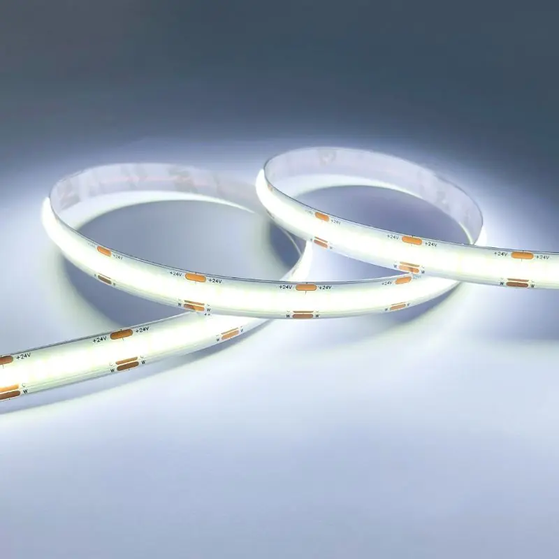 Ruban LED COB CCT 5M 24V IP20 608LED\\/m 8.2W\\/m 10mm - 2700K\\/4000K\\/6000K
