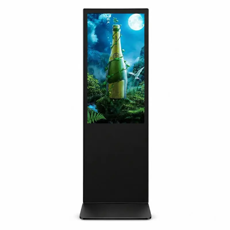 Écran Publicitaire Tactile 43\\" Totem Affichage Android 2K sur Pied - Commerces et Restaurants