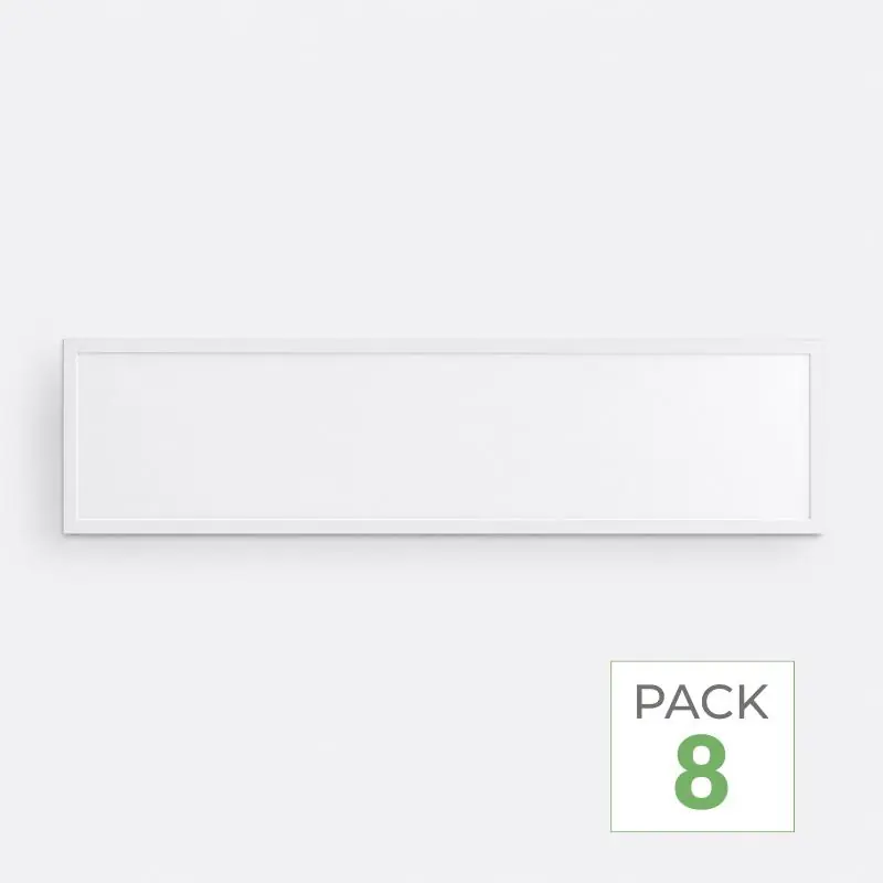 Pack de 8 - Panneau LED Backlit CCT 120x30 36W 105lm\\/W - 3000K\\/4000K\\/6000K
