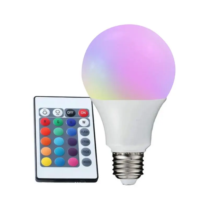 E27 LED 5W 220V RGB -lamp