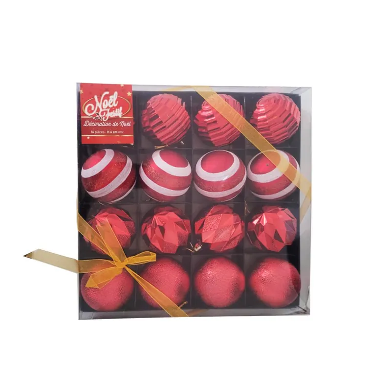 Kerstballen Arabesques 16 pc's Ø6cm