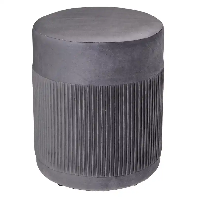 Ronde fluweel pouf 38 cm