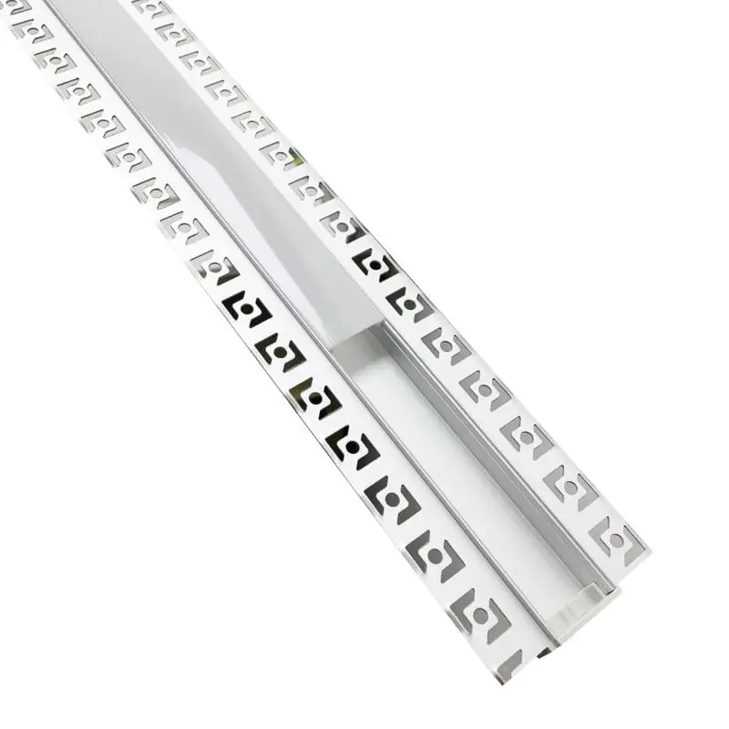 Aluminium profiel ingebed voor LED -lint Dubbele ondoorzichtige witte hoes