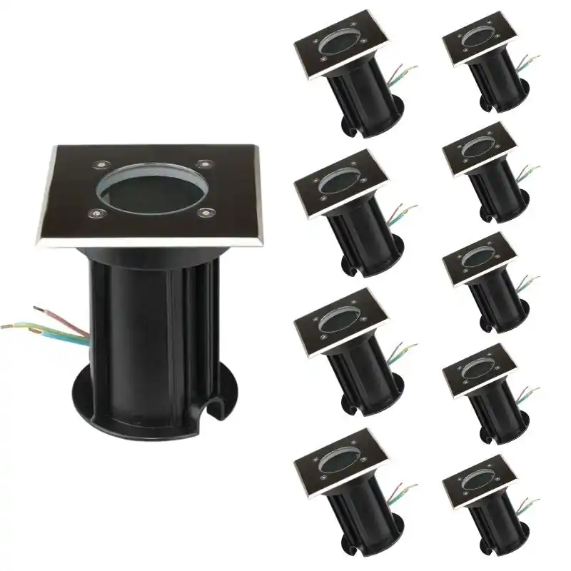 IP65 vierkant gebouwd -in buiten LED -plek voor GU10 -lamp
