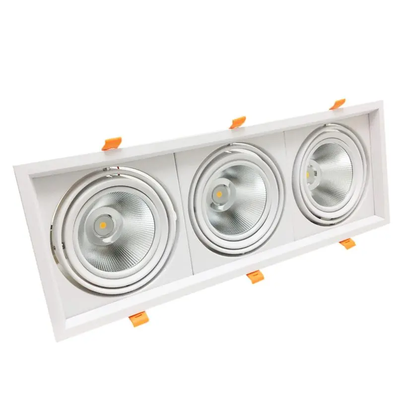 Triple Support Kit AR111 verstelbaar instelbaar met 3 LED 20W -bollen