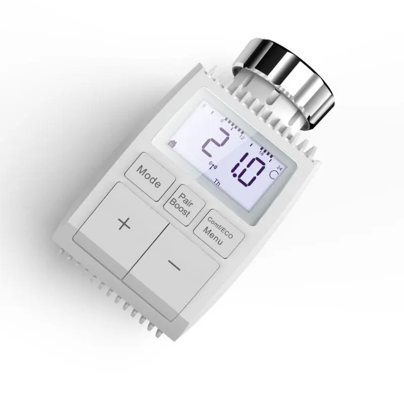 Universal aangesloten thermostatische kop met LCD -scherm