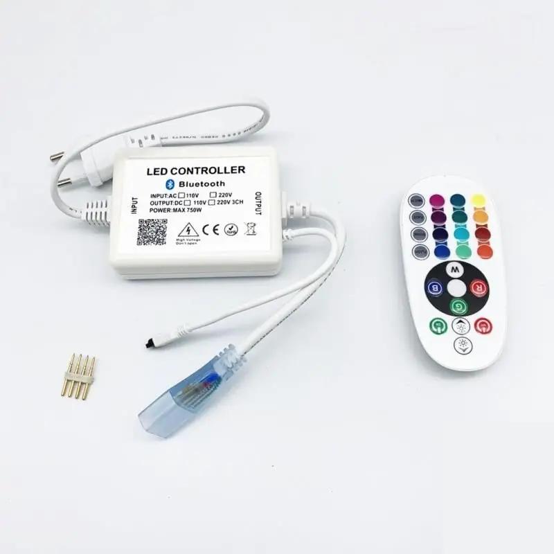 Bluetooth RGB -controller & voeding voor 220V RGB LED -lint
