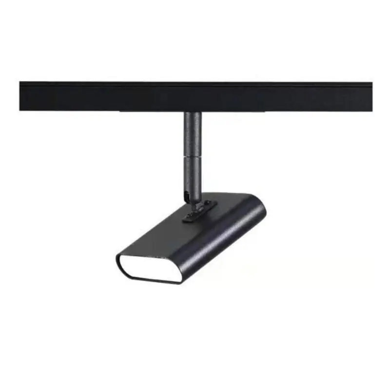LED-spot op rechthoekige magnetische rail 48V 5W verstelbaar ZWART