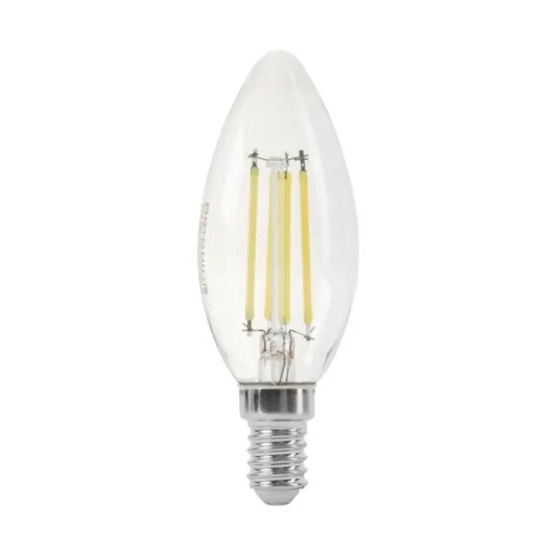 Ampul LED E14 Filament 6W C35 Bougie