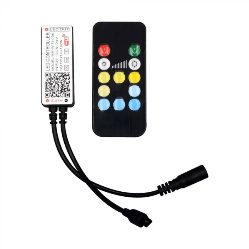 Infrarood Wi-Fi-controller met afstandsbediening voor CCT LED-strip 12V\\/24V 24 knoppen