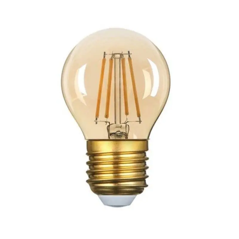 Filamento LED E27 4W G45 240 ° Bombilla DIMMABLE