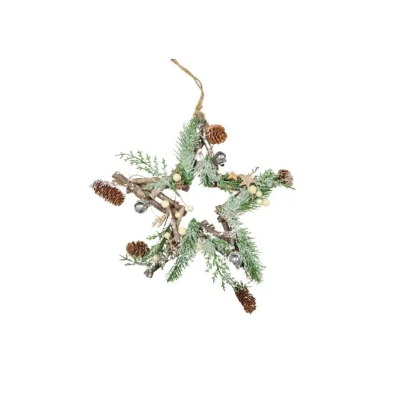 Suspension Christmas Etoile Holot y Pin 25cm