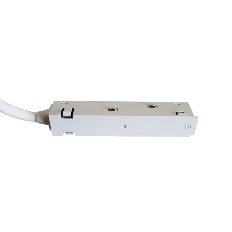 Conector lineal para riel magnético de 48V 4 alambres