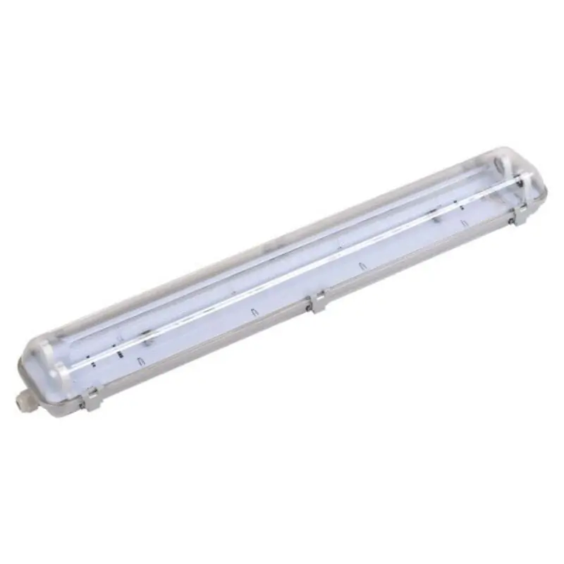 Doble peralete impermeable para tubo LED T8 IP65 (caja vacía)
