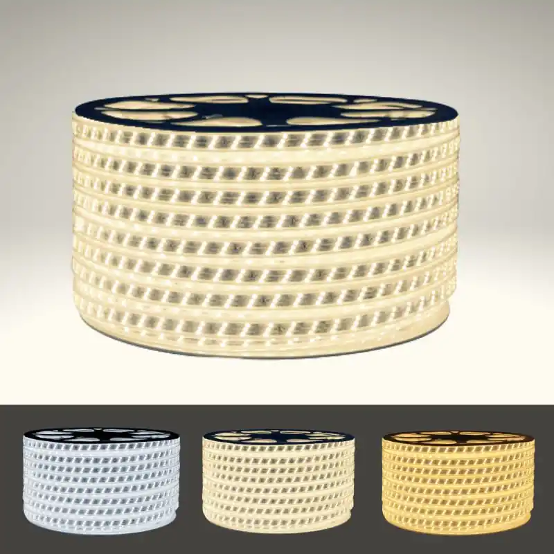LED Ribbon 220V curvado 50m IP65 2835 180led\\/m Triple fila