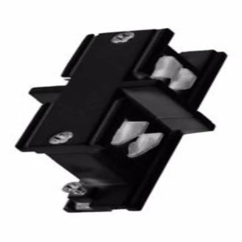 Conector lineal de riel de tres fases negros