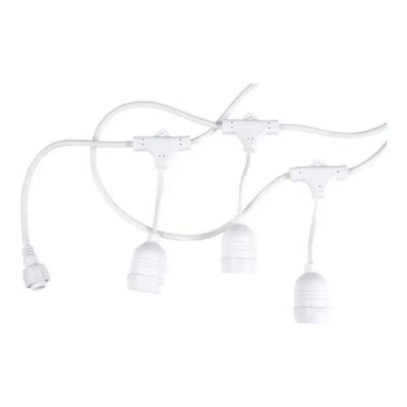 Garland de Guguette blanca de 6m por 10 bulbos E27 (no suministrados)