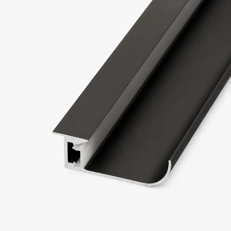 Perfil de aluminio negro de 2m para cinta LED