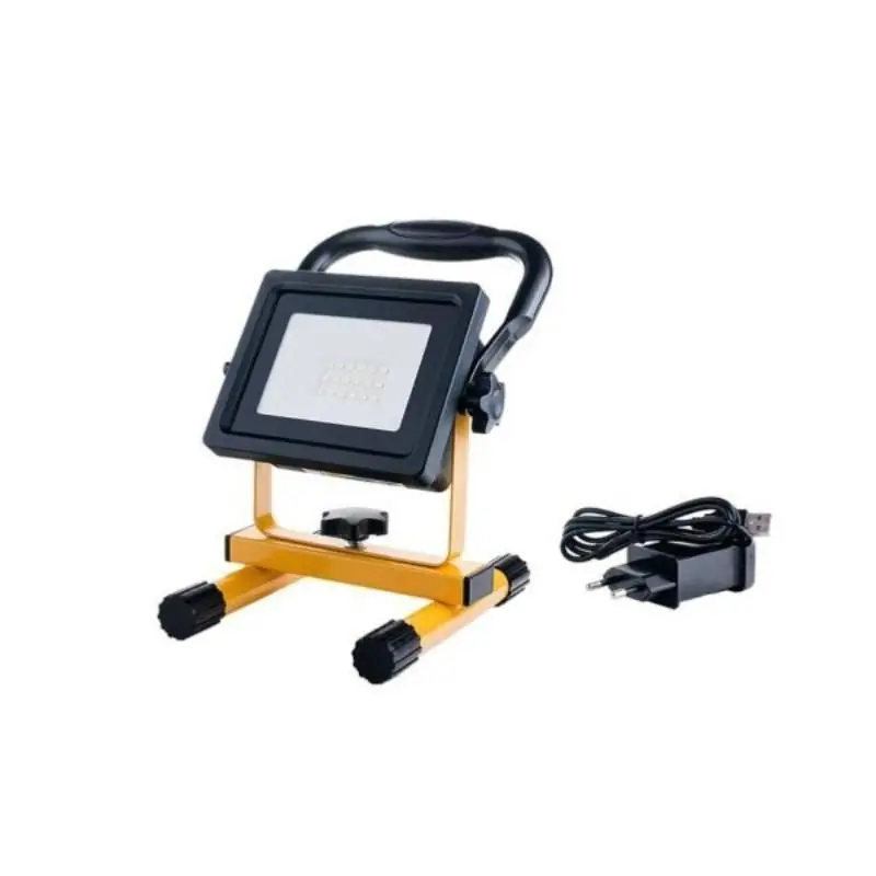 Proyector LED recargable 20W Portable Amarillo IP44