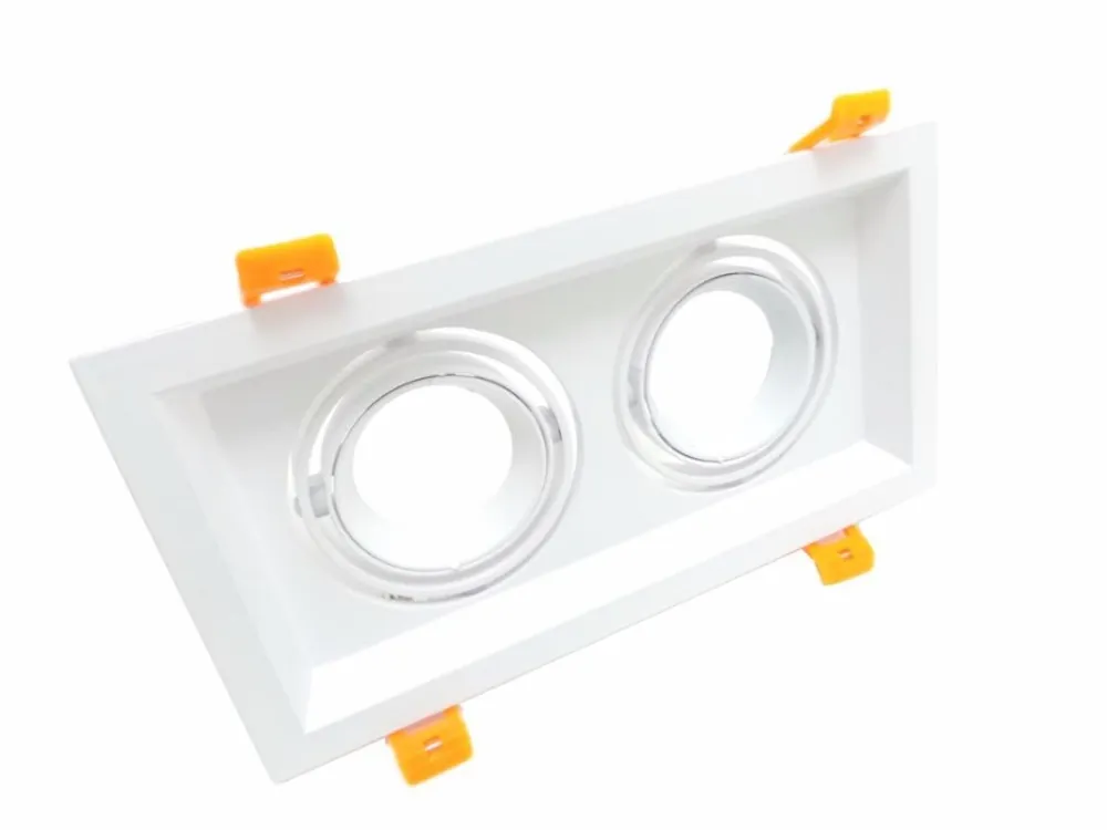 Soporte de doble punto de doble ajuste blanco