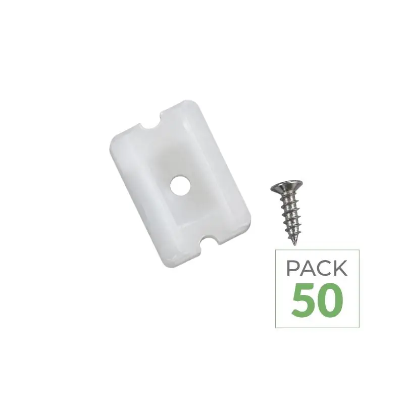 Tornillo de soporte y fijación para neón flexible de 24 V (paquete 50)