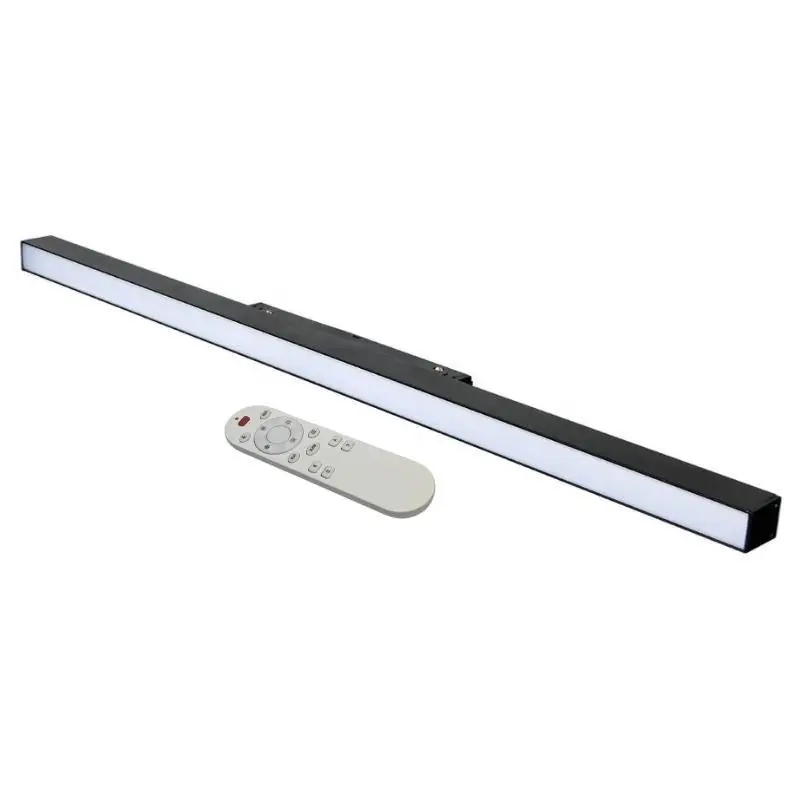 Kit de perfil LED en riel magnético 48V 20W Dimmable Noir + control remoto