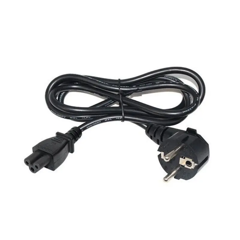 Cable alimentación 3 cabezales 220V 1m NEGRO