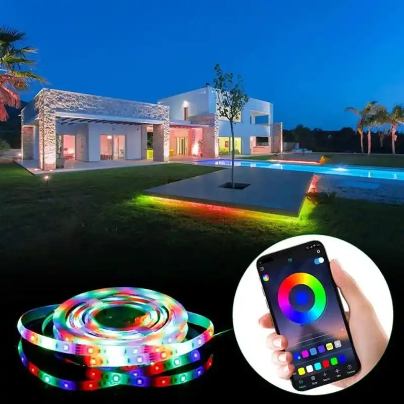 Tira LED para Televisión RGBW Wifi DC5V 60 LED\\/m 2m + Mando a distancia y control Wifi