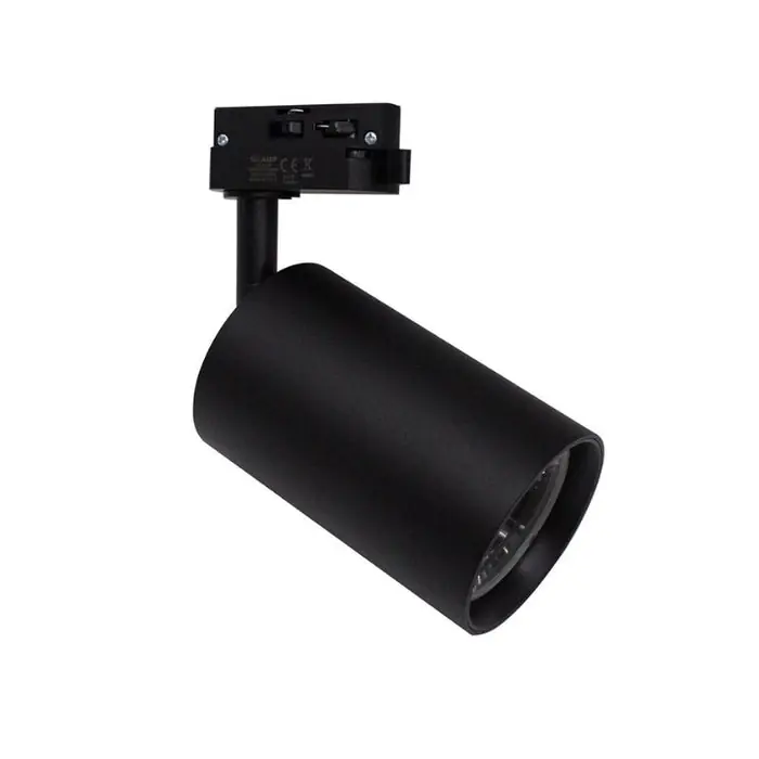 Foco LED sobre Carril Monofásico 30W 60° Negro