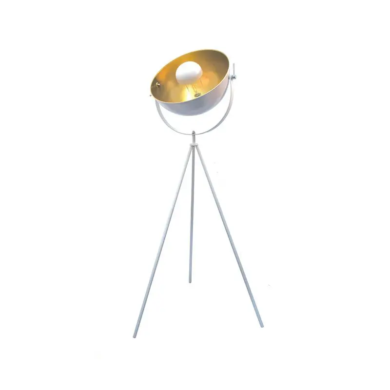 Projector de lâmpada de piso em branco de cinza branco 145cm