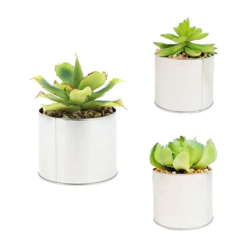 Planta artificial em Metal Pot H. 14cm