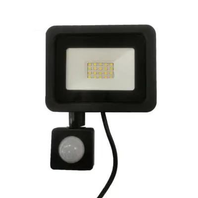 Projetor LED ao ar livre 20W IP65 Black com Twilight Motion Detector