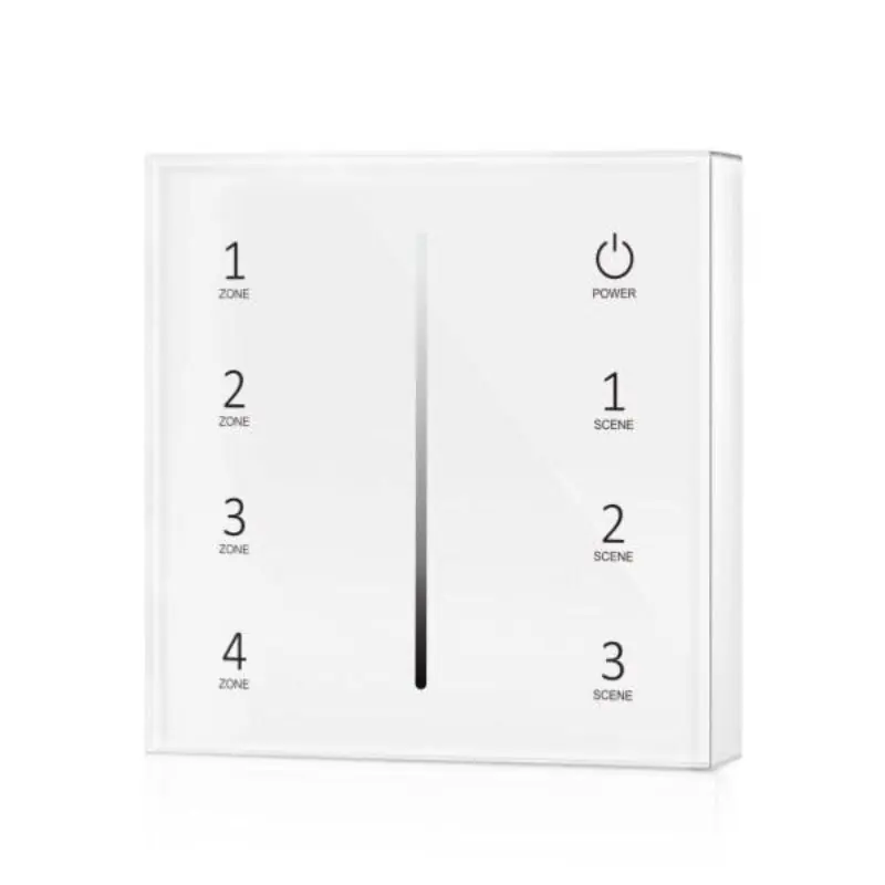 Variador tátil monocromático de RF em 4 zonas